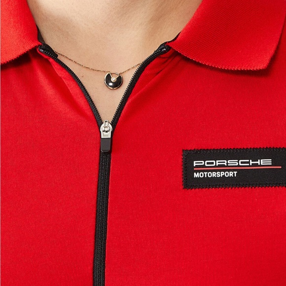 Porsche Motorsport Women’s polo, size M, Red - Picture 5 of 12
